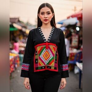 Size M - Hill Tribe Hemp top 01